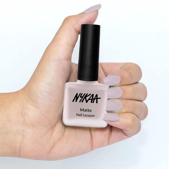 Nykaa Matte Nail Enamel - Pink Meringue (Shade No.28) (9 ml)