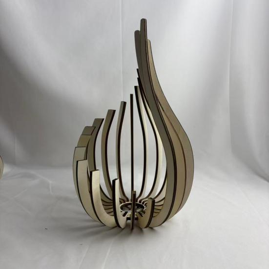 Holzkerzenhalter Moderner Minimalistischer Stil Kerzenständer Teelichthalter Handgefertigter Kerzenständer für Esstisch Kamin Regal Zuhause