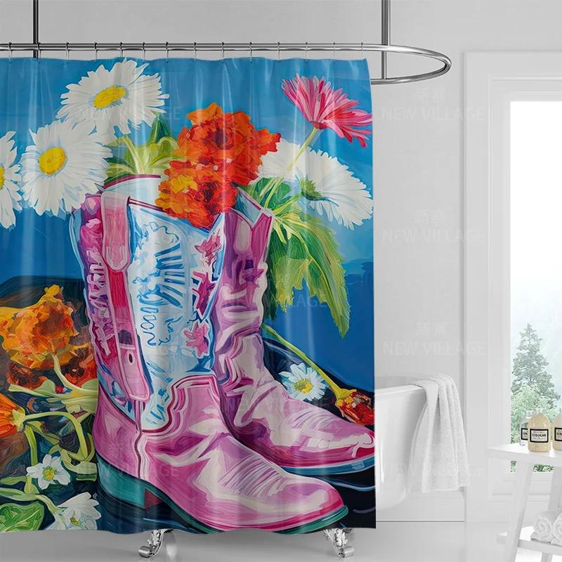 

Retro tropical leaves shower curtain waterproof extended bathroom bathtub shower curtain /bathroom decorative curtain 180x180cm W90xH180cm