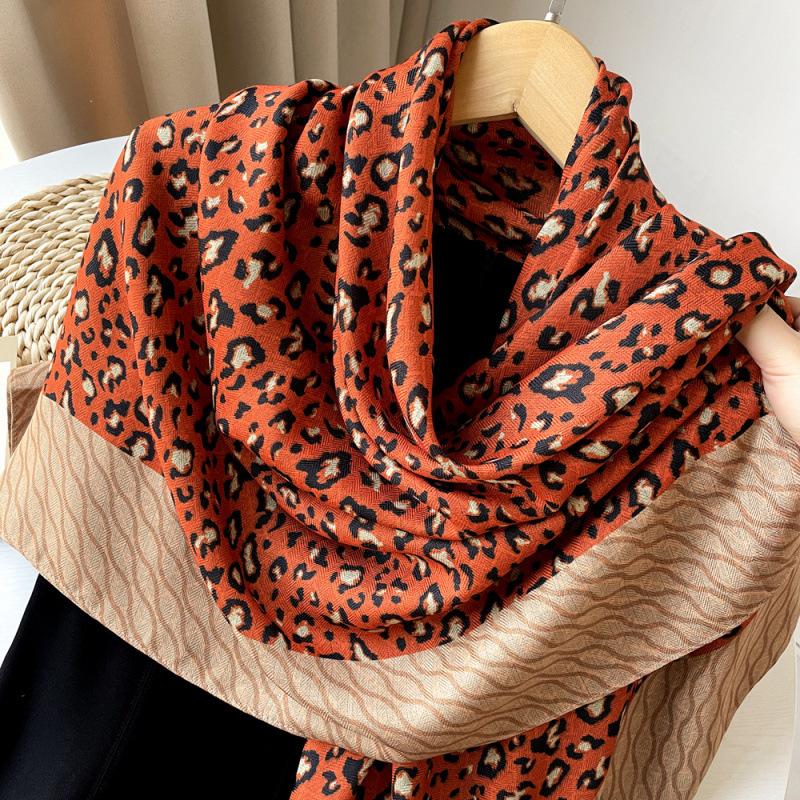 Silk Scarf Big Square Scarf for Women's Spring New High-end Touching Double-sided Digital Printed Shawl Scarf