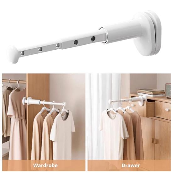 Folding Clothes Drying Rack Collapsible Travel Clothes Rack 5-Hole Windproof Portable Drying Rack for Laundry RV Traveling Cruise Ship