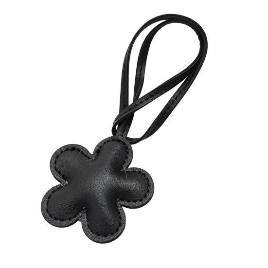 

Leather Flower Pendant Cherry Blossom Keychain Cotton Filled Cute Floral Bag Charm Floral Hanging Pendant Bag Car Accessories