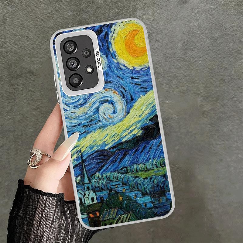 Van Gogh Oil Painting Aesthetics Soft Phone Case for Samsung A17 A16 A15 A14 A13 A57 A56 A55 A54 A53 A37 A36 A35 A34 A33 A26 A25
