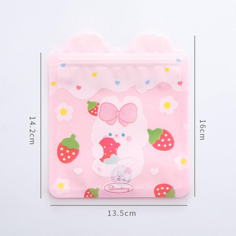 Cute Food Zip Lock Bag Cute Rabbit Bear Candy Cookie Packaging Bags Wedding Birthday Party Decorations Gift Wrapping Supplies