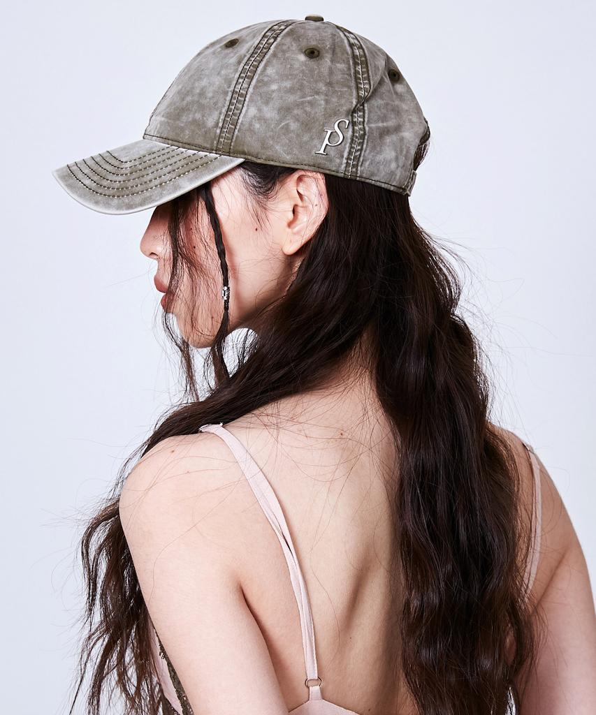 Seullipiseullib Sp Vintage Washing Light Khaki Ball Cap