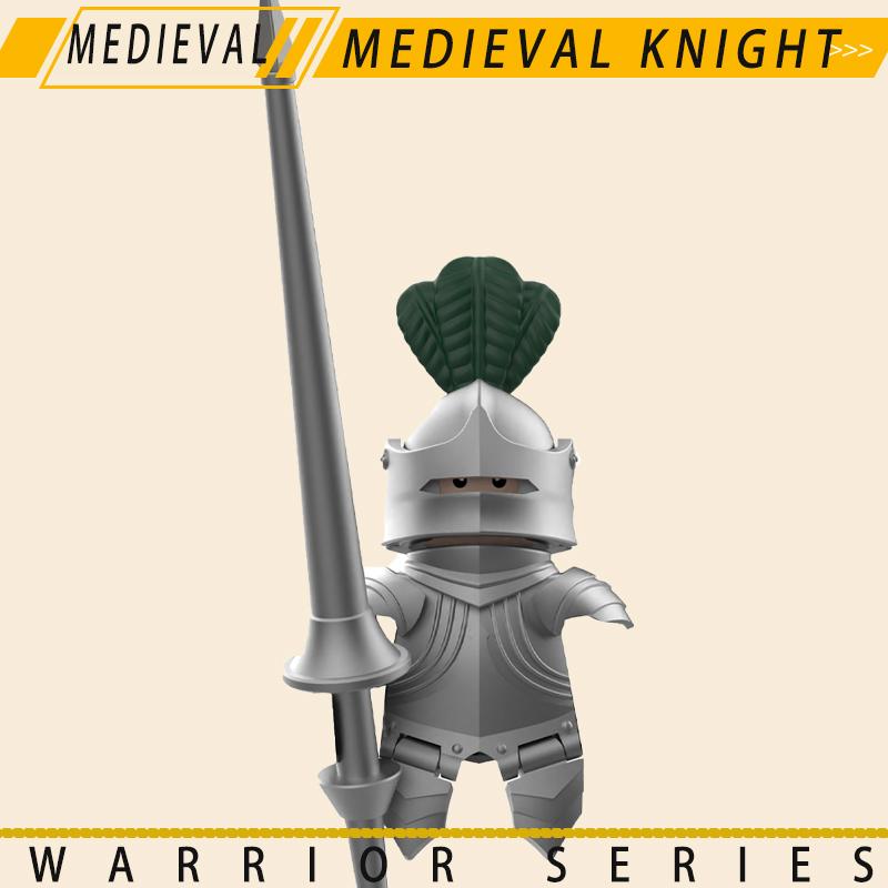 Medieval Military Knights Series Building Blocks Castle Army Soldier Figures Shield Sword Accessories Warrior Bricks Gifts Toys