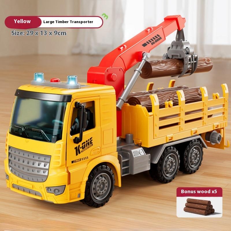 

Детская игрушечная машинка Инженерный грузовик Машина-кран Деревянный транспортный грузовик Мальчик Коробчатые игрушки