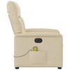 Electric Massage Chair Cream Fabric