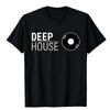 Deep House Music Art - Minimalist Design for DJ, Raver EDM T-Shirt Custom Printed Graphic T Shirts Vintage T Shirt Camisas