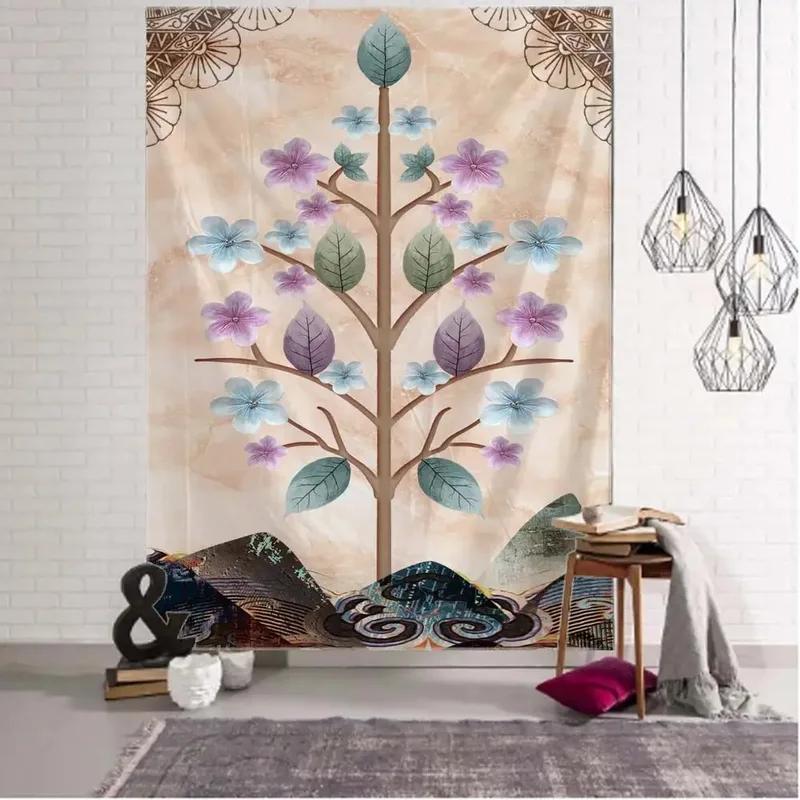 Vintage Elephant Mural Tapestry Office Living Room Decoration Home Wall Tapestry