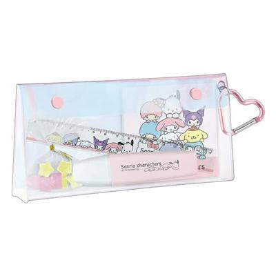 Sanrio Characters Clear Pouch Gift Knockari Sanrio [Stationery Set] /