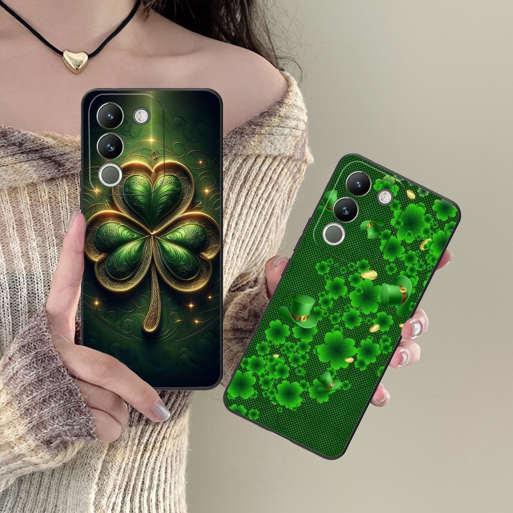 Saint Patrick's Day Mobile Phone Case for VIVO V60 V50 V40 V30 V29 V27 V25 V23 Pro Lite 5G Colorful Printing Cover Cover Luxury