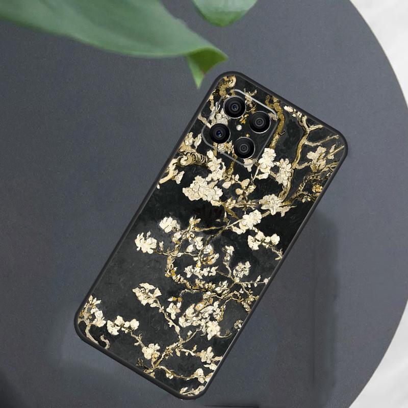 Blossoming Almond Tree For Honor Magic 8 7 5 6 Pro Case For Honor 200 400 Lite 50 70 90 X8c X8b X9a X9b X9c X9d Win