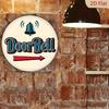 Vintage Americana Doorbell Round Aluminum Metal Art Sign Rustic Home Decor