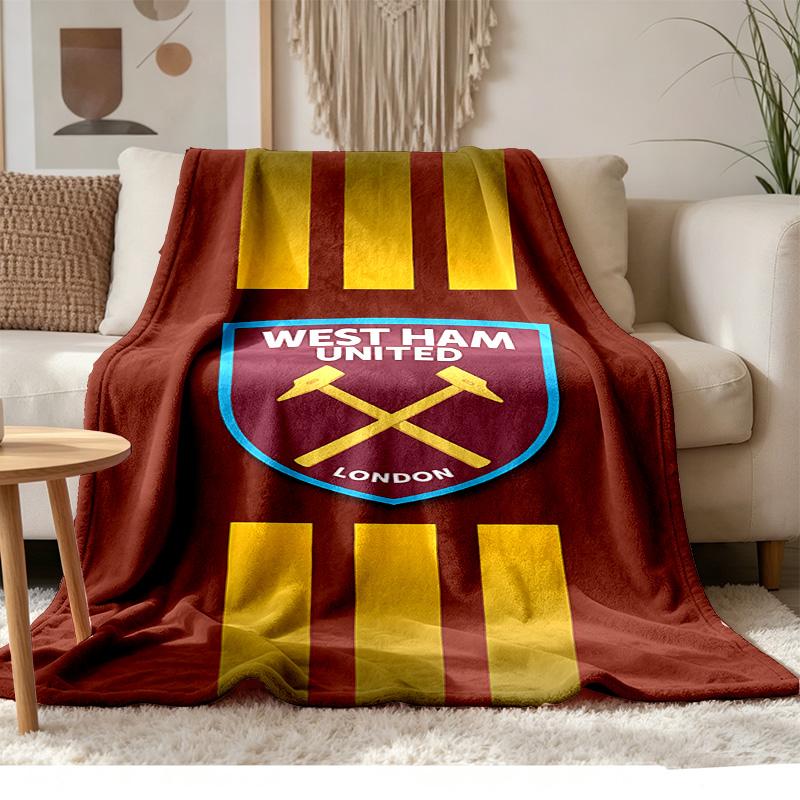 West Ham Morbida e confortevole flanella Adatta per divani salotti campeggio all'aperto viaggi e fa anche un ottimo regalo di anniversario