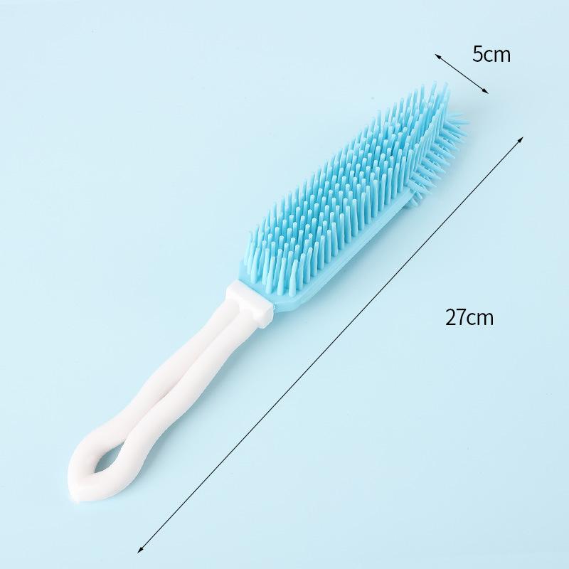 

Pet Long-handled Shower Brush With Soft Silicone Bristles One Size синий