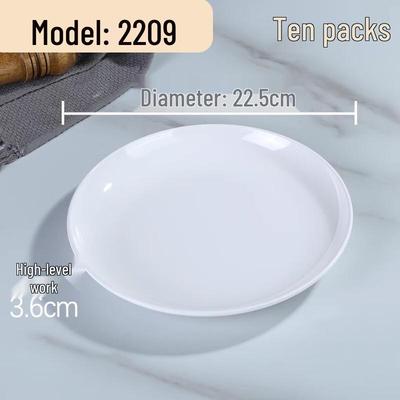 AVADEN Melamine Round Serving Plates