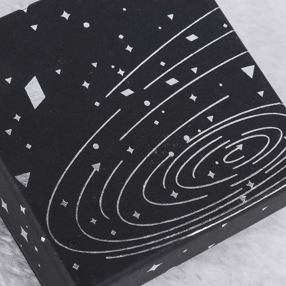 Carton Festive Gift Box Star Hot Silver Jewelry Box for Jewelry Earrings Ring Necklace Bracelet Black Party Gift Bag