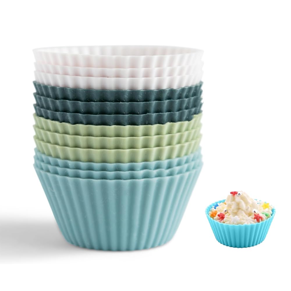 

Silicone steamed bento cupcake reusable silicone cupcake muffin pastry muffin molds light light ink cups, buns, boxes, molds, molds, molds, oven-safe