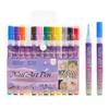 12 Stück beliebter Nagellack-Graffiti-Nadelstift-Werkzeug schnelltrocknend wasserdicht Ziehlinie Nagel handgezeichnete Linie Comic-Design Marker