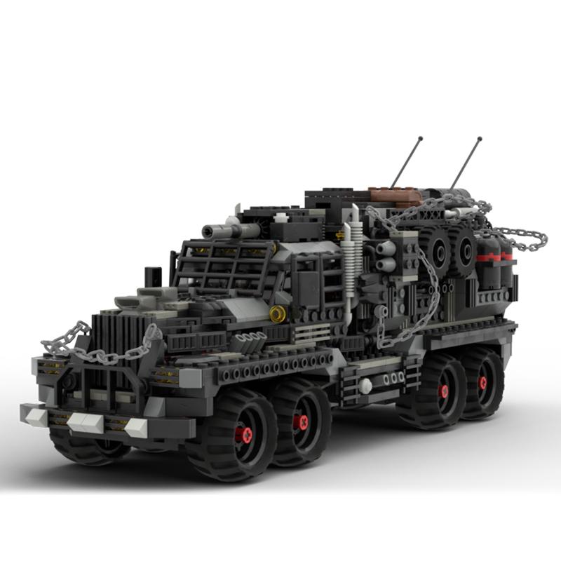Non-Toxic Moc War Truck Apocalypse Waste Land Vehicle Surrounding Building Blocks Model Toys