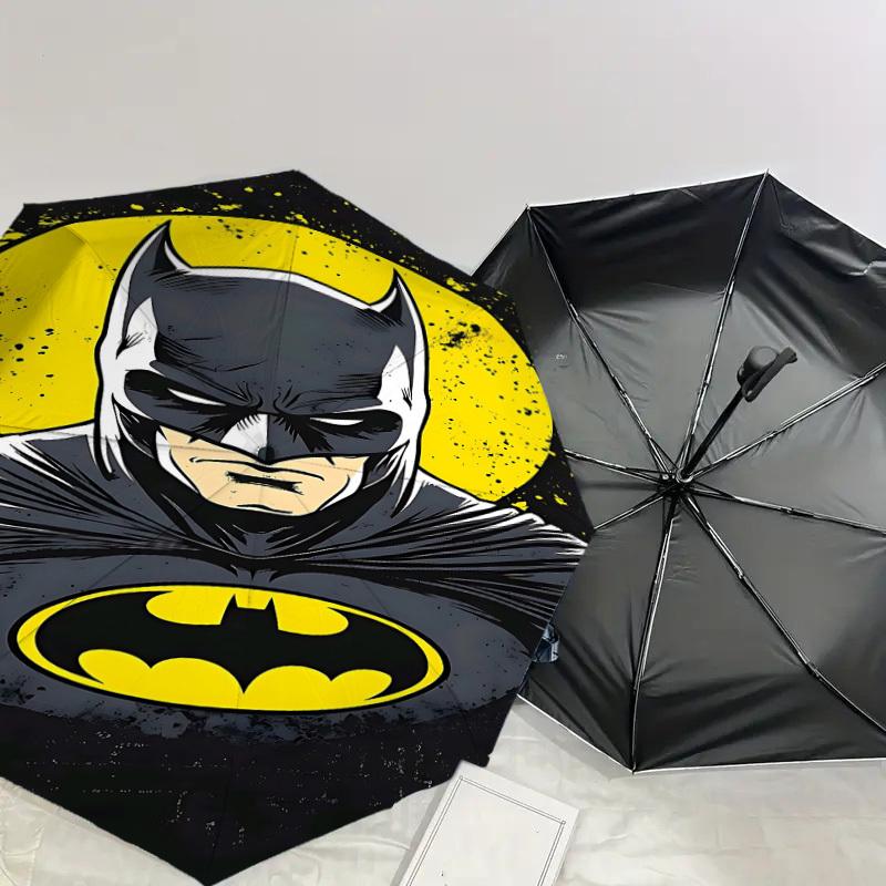 1PC Batman Moon Umbrella-8-Rib Reinforced, Automatic Open, Lightweight & Durable, Cute Fashion Accessory for Outdoor, D2668