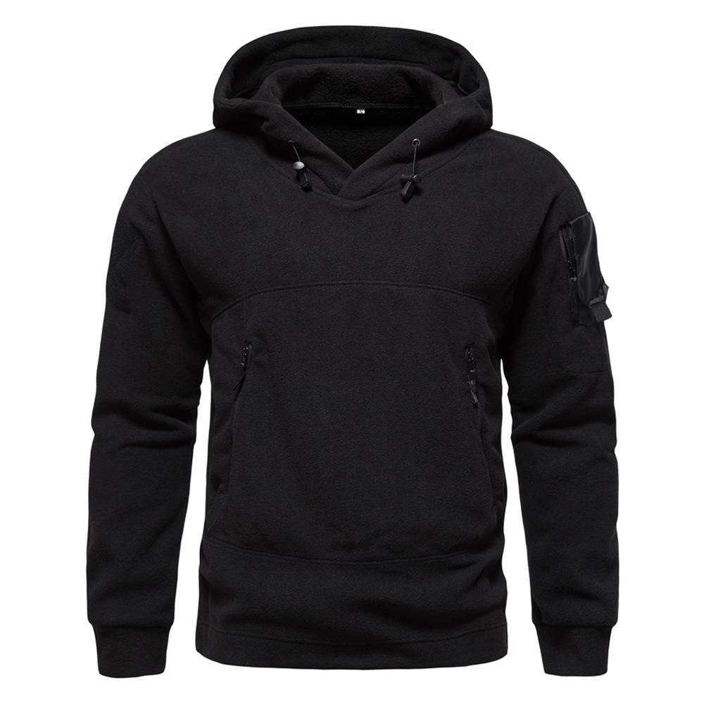 2025 Men's Tactical Hooded Fleece Sweatshirt for Fall/Winter
