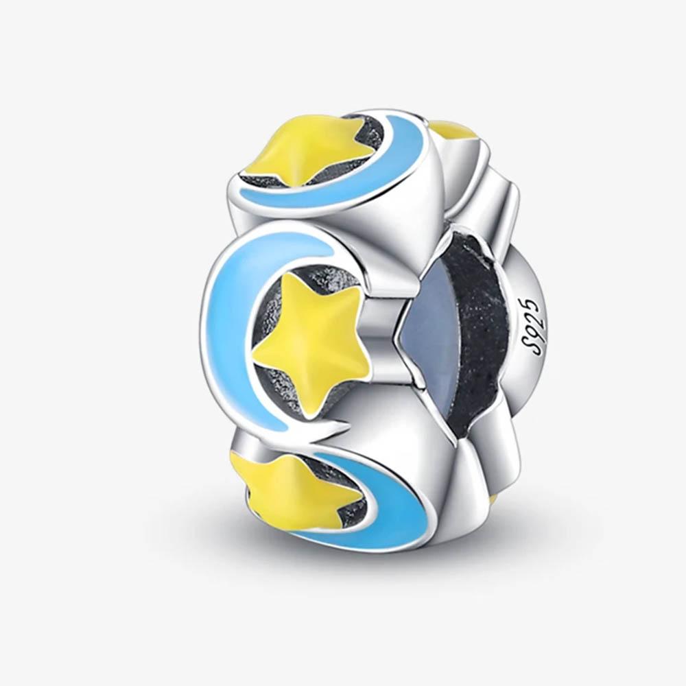 New In Color Zircon Angle Round Clip Bead Fit Pan Original Bracelet Women Copper Safety Chain Jewelry Gift