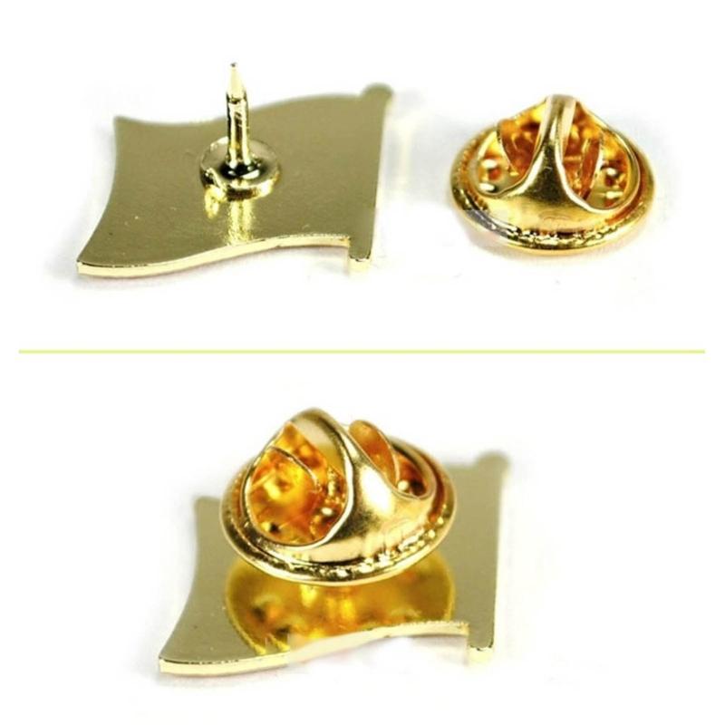 Palestine Flag Lapel Pin Metal Badges Symbol National World Flags Palestine Brooch Alloy Pins Cowboy Clothes Bag Pin