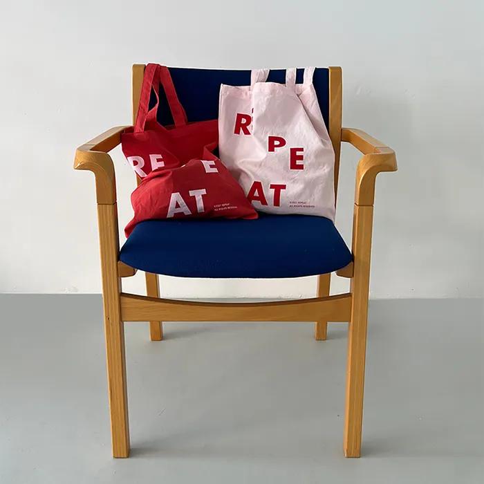 Lettering Eco Bag Summer Bag (9 colors)