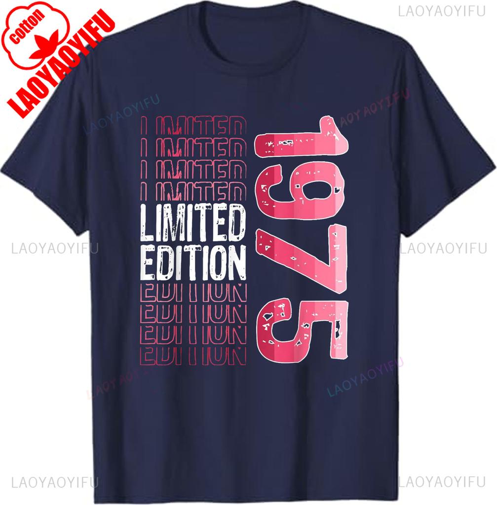 Limited Edition Vintage 1975 Retro Birthday T-Shirt Hoodie Graphic T Shirts Streetwear Casual Style Ropa Hombre Ropa Mujer