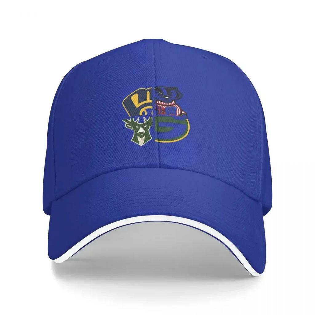Wisconsin Sports Cap Fashion Casual Baseball Caps Adjustable Hat Hip Hop Summer Unisex Baseball Hats Customizable Polychrom