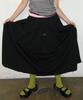 RONRON Sweat Pleats Long Skirt Black