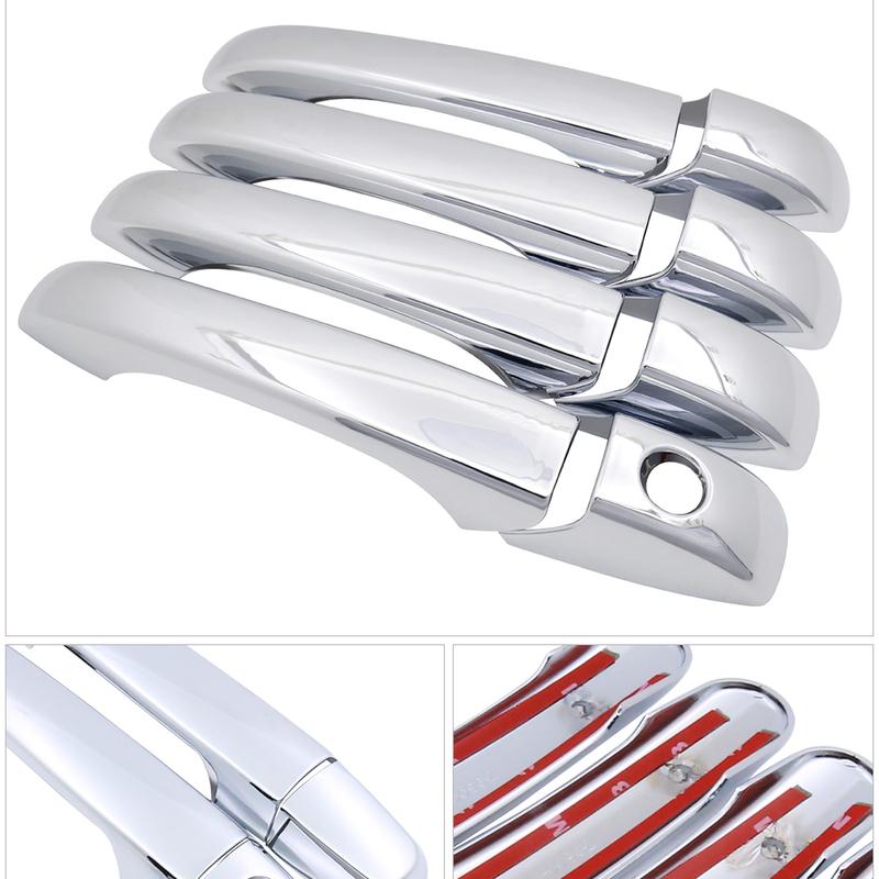 For Dodge Grand Caravan MK5 2008~ Chrome Door Handle Cover Trim Catch Set Car Styling Accessories 2009 2010 2011 2012 2013