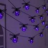 Spider Shaped LED Halloween String Lights Halloween Themed LED String Lights  Yard Decor