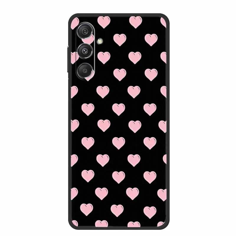 3D Emboss Case For Samsung Galaxy S25 FE Case Flowers Black Silicone Soft Back Cover For Samsung S25 Plus M36 Phone Case Shell