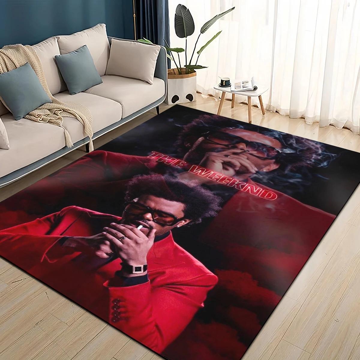 3D THE WEEKND,XO Alternative R&B Abel Tesfaye Carpet Rug for Living Room Bedroom Home Sofa Decoration,Kids Non-slip Floor Mat 40x60cm( 15x23in )