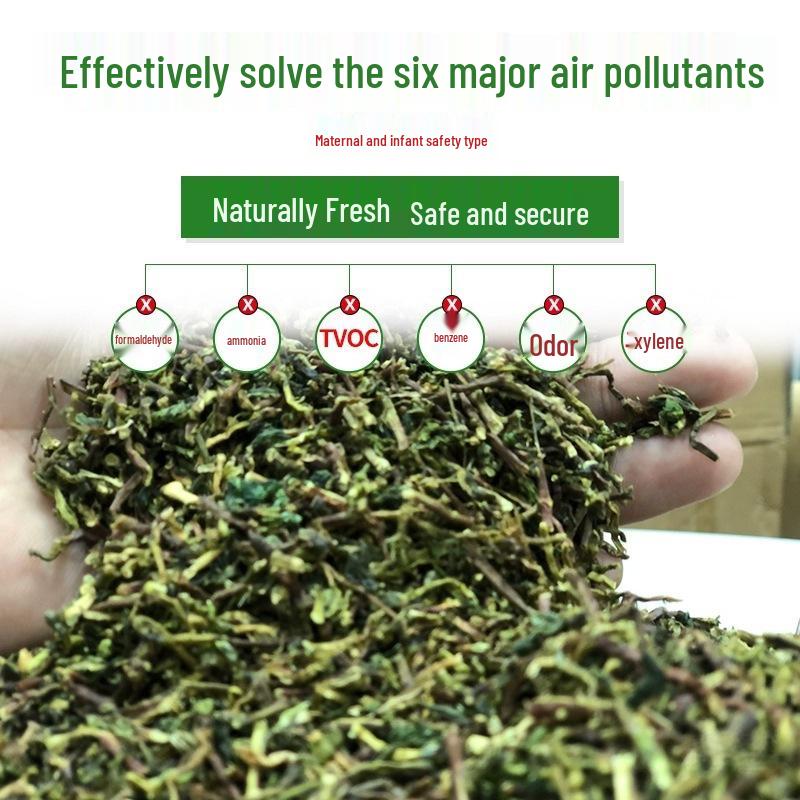 Formaldehyde & Odor Absorbing Tieguanyin Tea Stems Purifying Bag for Home & Car