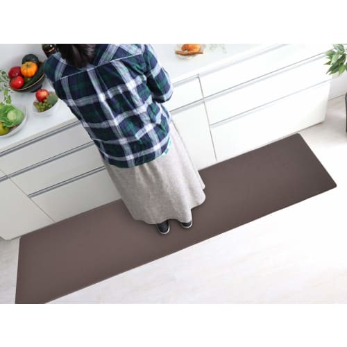 Baibu Home Kitchen Mat, Wipeable, No Washing Required, 8mm Memory Foam Cushion, Comfortable PVC, Stays in Place, Water-Repellent, Stain-Resistant, 180