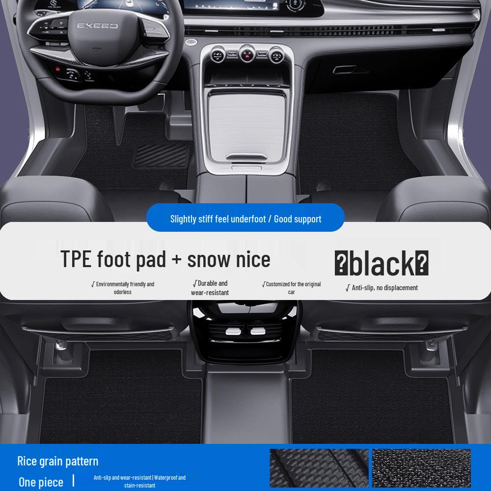 Compatible Car Floor Mats & Door Sill Guards for Xingtu Yaoguang, CDM Lingyun, Lanyue, Xingjiyuan ET, and ES TPE - Full Coverage