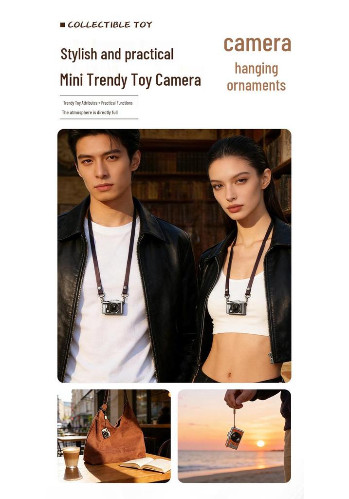4K HD Retro Outdoor Travel Camera: Metal Body, Exquisite Compact Design for Video Recording