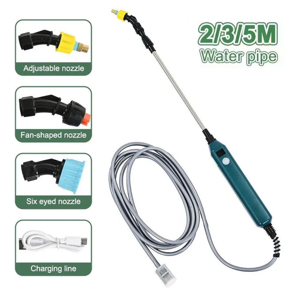 2400mAh Portable Electric Sprayer Irrigation Tool 3 Mist Nozzles Plant High-Pressure Sprinkler Watering Garden Irrigation