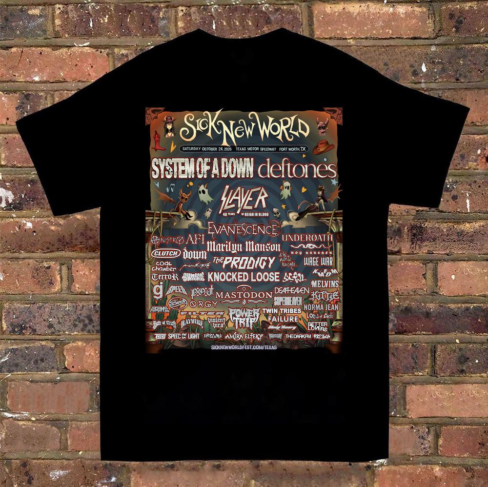 

New Sick New World Next Year Full size S to 5XL Tshirt QT1404 Unisex T-Shirt XXXL