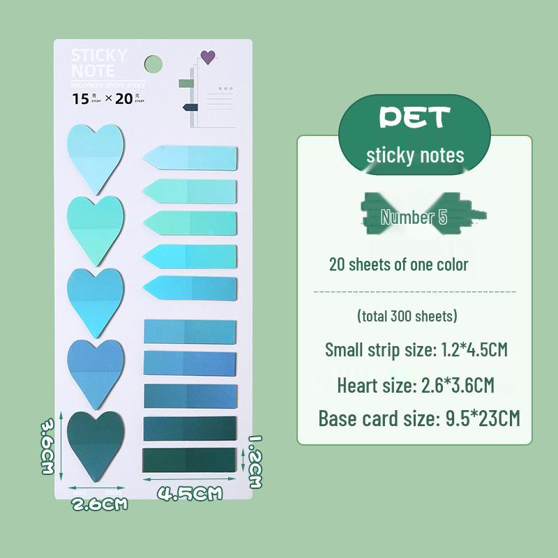 PET Extra Thin Classification Index Marking Stickers - Colored, Translucent, Long Strips for Students