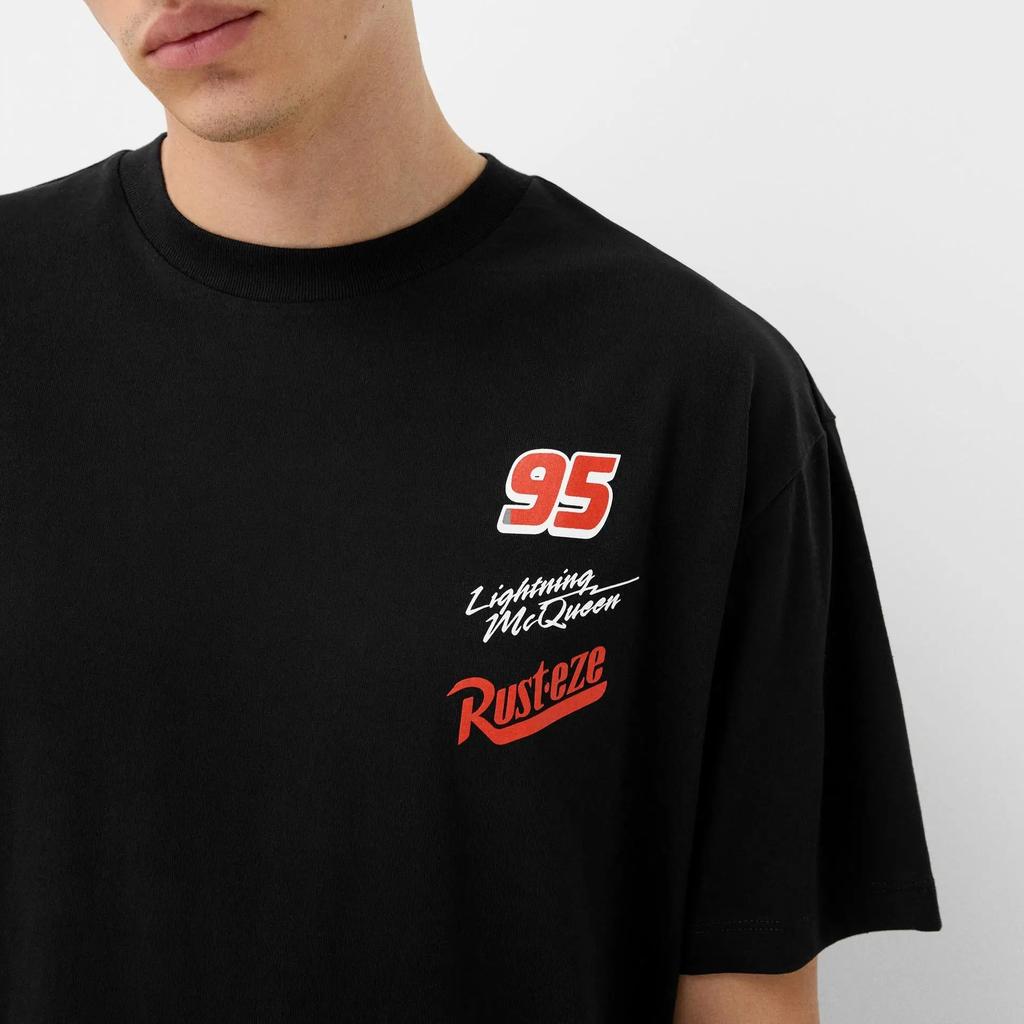 Lightning McQueen 95 Tištěné tričko Pánské Dámské Ležérní Bavlna Oversized Y2k Krátký Rukáv Street Hip Hop Ženské Pánské Oblečení