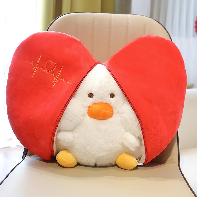 

Creative 520 girlfriend gift never points pear transformation love duck doll Valentine s Day confession girl gift 20cm