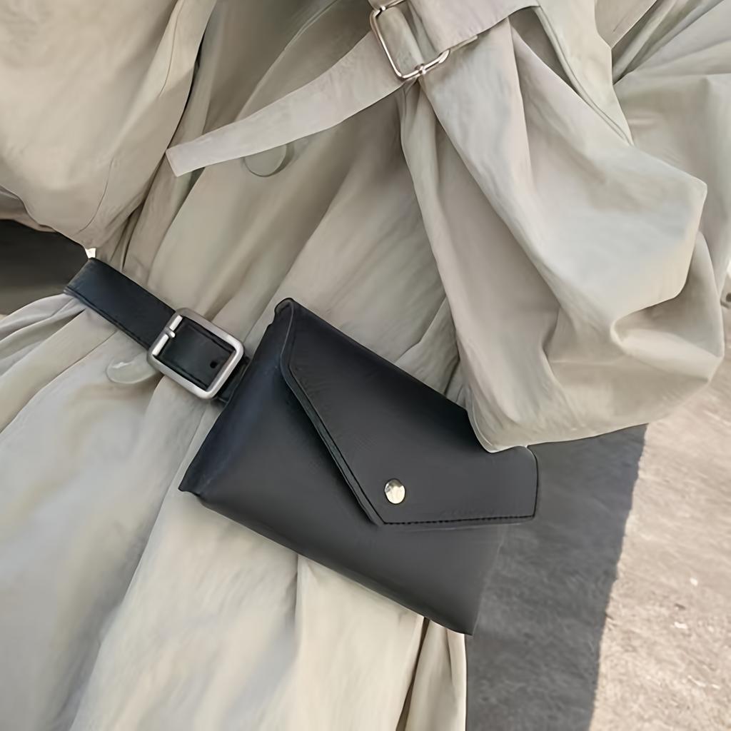 Damska czarna saszetka biodrowa Casual Bag