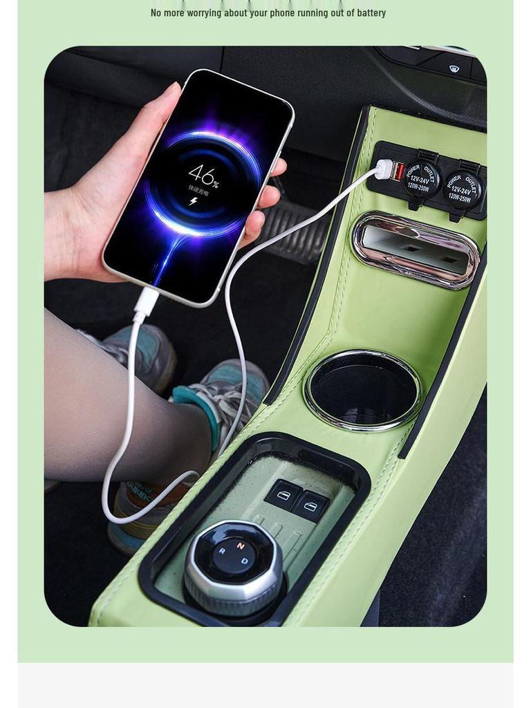 Panda Mini Armrest Box for Electric Vehicle Interior Modification