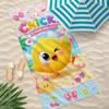 Cartoon Where's Chicky Towel Microfiber Beach Towel Quick Dry Absorbent Soft for Swimming Yoga Resort Travel Camping