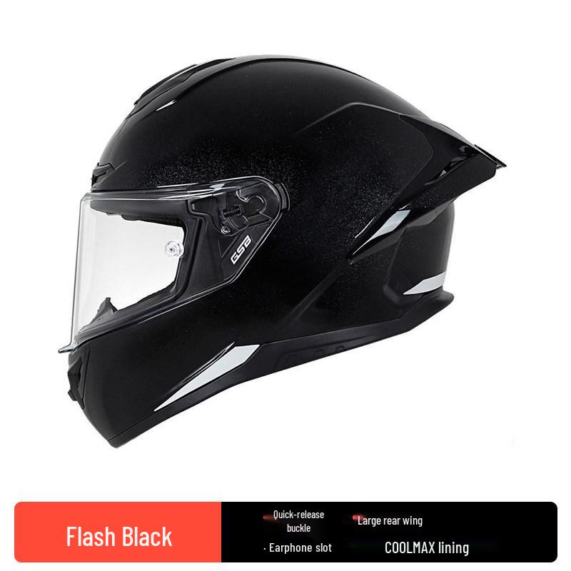 GSB Unisex Full-Face Motorcycle Helmet with Tail Wing - Large 361GT Cool Design